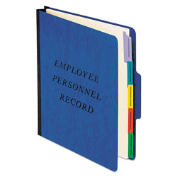 Pendaflex Vertical Style Personnel Folders, 1/3-Cut Tabs, Center Position, Letter Size, Blue (ESSSER1BL)