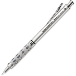 Pentel Automatic Drafting Pencil, .5mm, Gray Accent Barrel