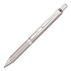 Pentel EnerGel Alloy RT Retractable Gel Pen, Medium 0.7mm, Black Ink, Chrome Barrel (PENBL407A)