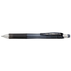Pentel EnerGize-X Mechanical Pencil, 0.7 mm, HB (#2.5), Black Lead, Black Barrel, Dozen (PENPL107A)