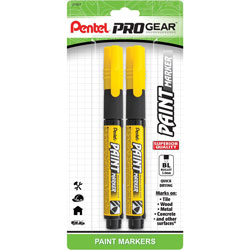 Pentel Opaque Ink Paint Markers, Medium Marker Point, Bullet Marker Point Style, 2/Pack