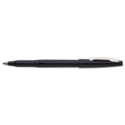 Pentel Rolling Writer Stick Roller Ball Pen, Medium 0.8mm, Black Ink/Barrel, Dozen
