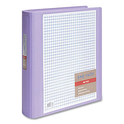 Pep Rally Standard 3-Ring View Binder, 3 Rings, 1 in Capacity, 11 x 8.5, Lilac