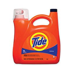 Tide Liquid Laundry Detergent, Original, 96 Loads, 138 oz Pump Dispenser, 4/Carton