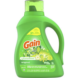 Gain Liquid Laundry Detergent, Gain Original Scent, 92 oz Bottle, 4/Carton