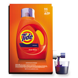 Tide Liquid High Efficiency Laundry Detergent, Turbo, Ecobox, 105 oz. (96 Loads)