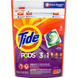 Tide Pods, Laundry Detergent, Spring Meadow, 35/Pack, 4 Packs/Carton