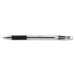 Pilot EasyTouch Stick Ballpoint Pen, Fine 0.7mm, Black Ink, Clear Barrel, Dozen
