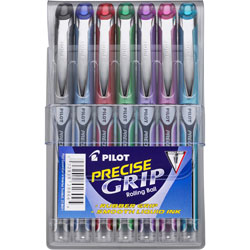 Pilot Extra-Fine Rollerball Pen, BK/RD/BE/GN/PE/PK/TQ