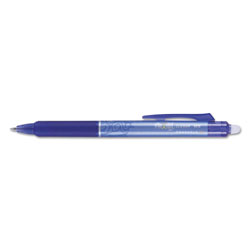 Pilot FriXion Clicker Erasable Retractable Gel Pen, 0.5mm, Blue Ink/Barrel, Dozen