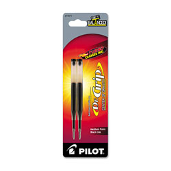 Pilot Refill for Pilot Dr. Grip Center of Gravity Pens, Medium Point, Black Ink, 2/Pack
