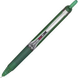 Pilot V5R Retractable Roller Ball Pen, Extra Fine Point, Green Ink