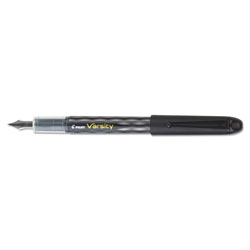 Pilot Varsity Fountain Pen, Medium 1mm, Black Ink, Gray Pattern Wrap Barrel (PIL90010)