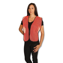 PIP Hook and Loop Safety Vest, One Size Fits Most, Hi-Viz Orange
