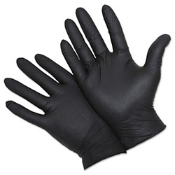 PIP West Chester® 2920 Industrial Grade Powder-Free Nitrile Disposable Gloves, Beaded Cuff, 5 mil, 2X-Large, Black