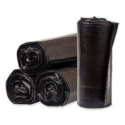 Pitt Plastics Eco Strong Plus Can Liners, 40 gal, 1.35 mil, 40 x 46 Black, 100/Carton