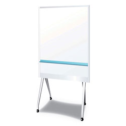 Plus Corporation of America Mobile Partition Board LG, 38 3/10 in x 70 4/5 in, White, Aluminum Frame