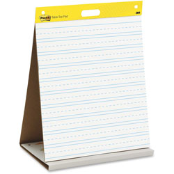 Post-it® Self-Stick Tabletop Easel Pad with Command Strips, Presentation Format (1 1/2 in Rule), 20 White 20 x 23 Sheets