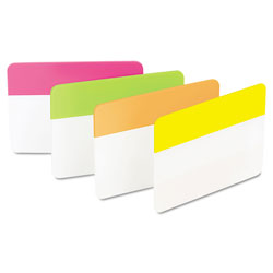 Post-it® Tabs, 1/5-Cut Tabs, Assorted Brights, 2 in Wide, 24/Pack