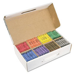 Prang Crayons Made with Soy, 100 Each of 8 Colors, 800/Carton