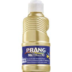 Prang Ready-to-Use Washable Metallic Paint, 8 fl oz, Metallic Gold