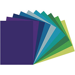 Prang Tru-Ray Construction Paper, 76 lb Text Weight, 9 x 12, Cool Assorted Colors, 150/Pack