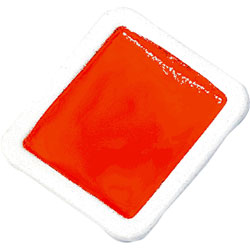 Prang Watercolor Refills,Half-Pan,Semi-Moist,12/Dz,Red Orange