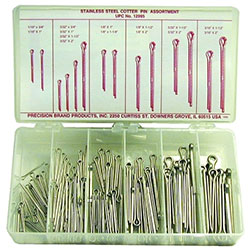 Precision Brand Cotter Pin Assortments, Stainless Steel