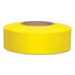 Presco Taffeta Flagging Tape, 1-3/16 in x 300 ft, Flourescent Yellow