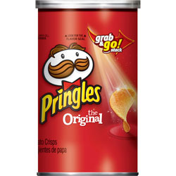 Pringles® Potato Crisps, Grab/Go Can, 2.36oz., Original