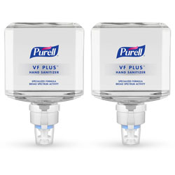 Purell VF PLUS Hand Sanitizer Gel Refill, 40.6 fl oz (1200 mL), Pump Dispenser, 2/Carton