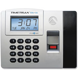 Pyramid Time/Attendance System, Battery Backup Memory, Gray/Black