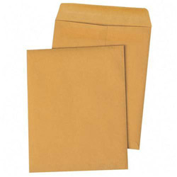 Quality Park Redi-Seal Catalog Envelope, #15 1/2, Cheese Blade Flap, Redi-Seal Closure, 12 x 15.5, Brown Kraft, 250/Box