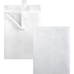 Quality Park Bubble Mailer of DuPont Tyvek, #2E, Air Cushion Lining, Redi-Strip Closure, 9 x 12, White, 25/Box