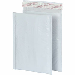 Quality Park Bubble Mailers, Bubble, 6 in Width x 9 in Length, Strip, Poly, 25/Box, White