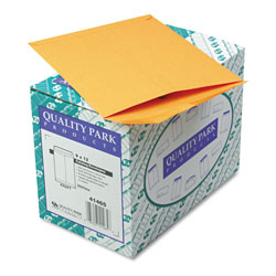 Quality Park Catalog Envelope, #10 1/2, Cheese Blade Flap, Gummed Closure, 9 x 12, Brown Kraft, 250/Box (QUA41465)