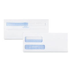 Quality Park Double Window Redi-Seal Security-Tinted Envelope, #9, Commercial Flap, Redi-Seal Closure, 3.88 x 8.88, White, 500/Box (QUA24529)