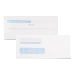 Quality Park Double Window Redi-Seal Security-Tinted Envelope, #8 5/8, Commercial Flap, Redi-Seal Closure, 3.63 x 8.63, White, 500/Box (QUA24539)