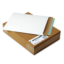 Quality Park Extra-Rigid Photo/Document Mailer, Cheese Blade Flap, Self-Adhesive Closure, 11 x 13.5, White, 25/Box