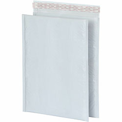 Quality Park Poly Bubble Mailers, Bubble, 10 1/2 in Width x 15 in Length, Strip, Poly, 25/Box, White