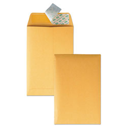 Quality Park Redi-Strip Catalog Envelope, #1, Cheese Blade Flap, Redi-Strip Closure, 6 x 9, Brown Kraft, 100/Box