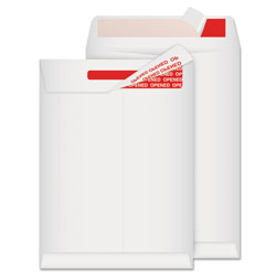 Quality Park Tamper-Indicating Mailers Made with Tyvek, #10 1/2, Redi-Strip Closure, 9 x 12, White, 100/Box