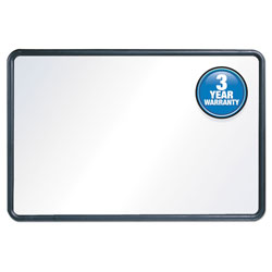 Quartet® Contour Dry-Erase Board, Melamine, 36 x 24, White Surface, Black Frame