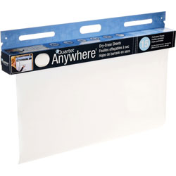 Quartet® Dry-Erase Sheets, Tear Off Sheets, 40ft RL, 15 SHT/RL, White