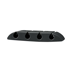 RCA Four Channel Cable Holder Black, 3 in x 3 in, 3/Pack