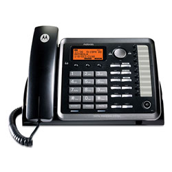 RCA Two-Line Corded Speakerphone, Expandable Up To 10 Cordless Handsets