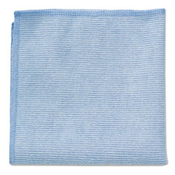 Rubbermaid Microfiber Cleaning Cloths, 16 X 16, Blue, 24/Pack