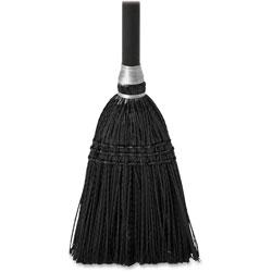 Rubbermaid Executive Series Lobby Broom, Synthetic Bristle, 7 in Overall Length, Wood Handle, 12/Carton
