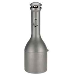 Rubbermaid Infinity Traditional Smoking Receptacle, 4.1 gal, 39 in High, Antique Pewter