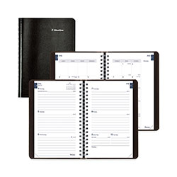 Rediform Academic Weekly/Monthly Planner, 8 x 5, Black Cover, 13-Month (Jul to Aug): 2023 to 2024